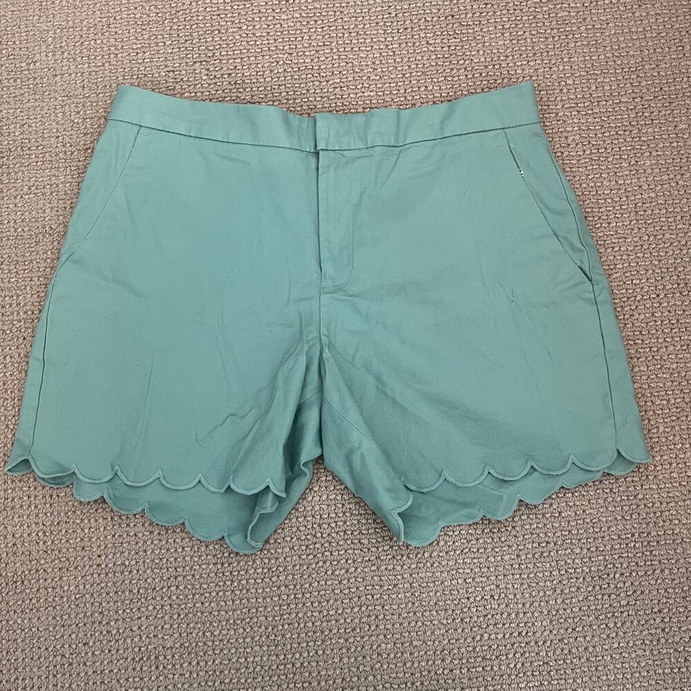 New Banana Republic Factory Scalloped Green Professional Preppy Shorts - 6 - Picture 9 of 9